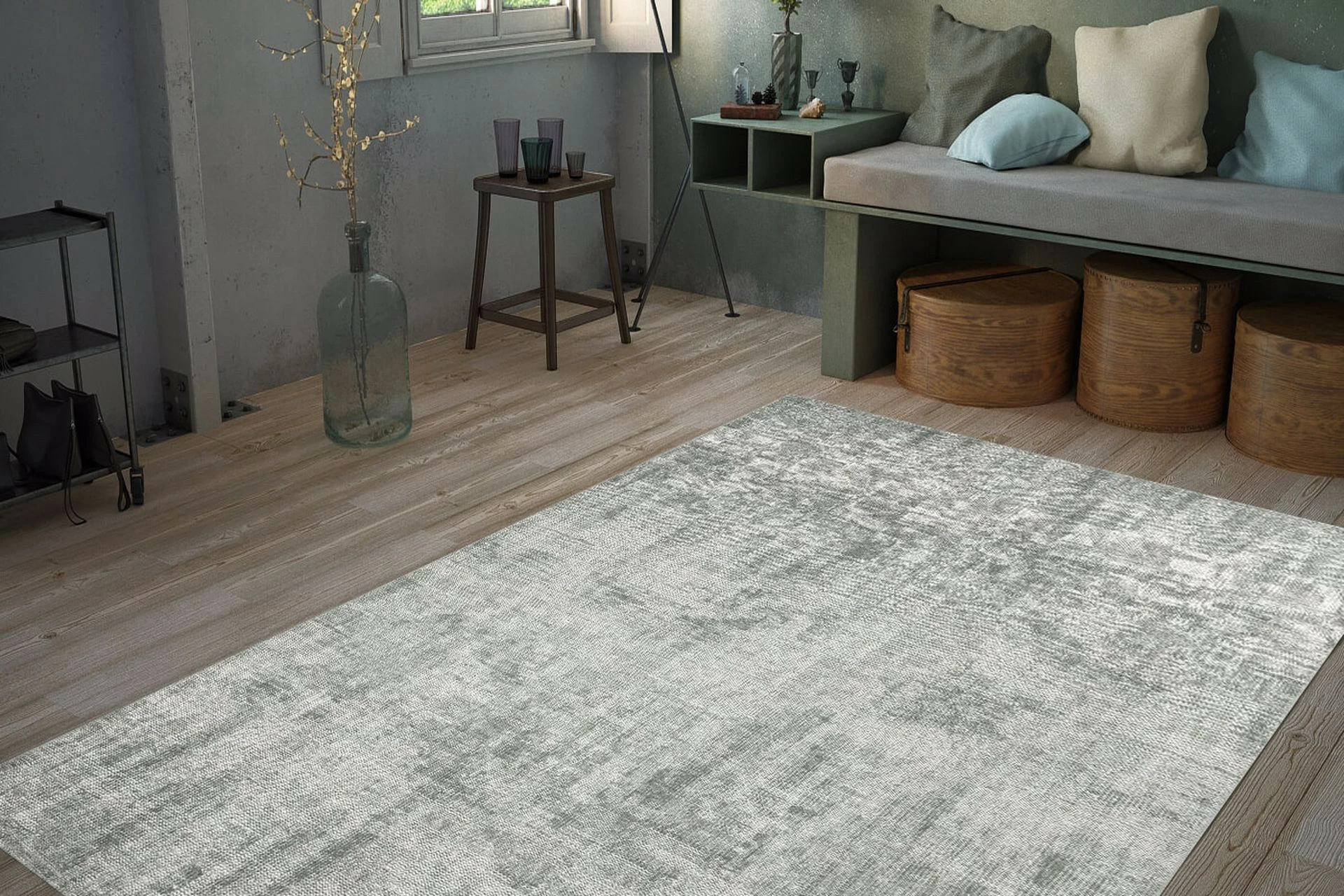 Qilim Conceptum Hypnose, Dorian Chenille, 210x310cm, ngjyrë e gjelbër AL 204