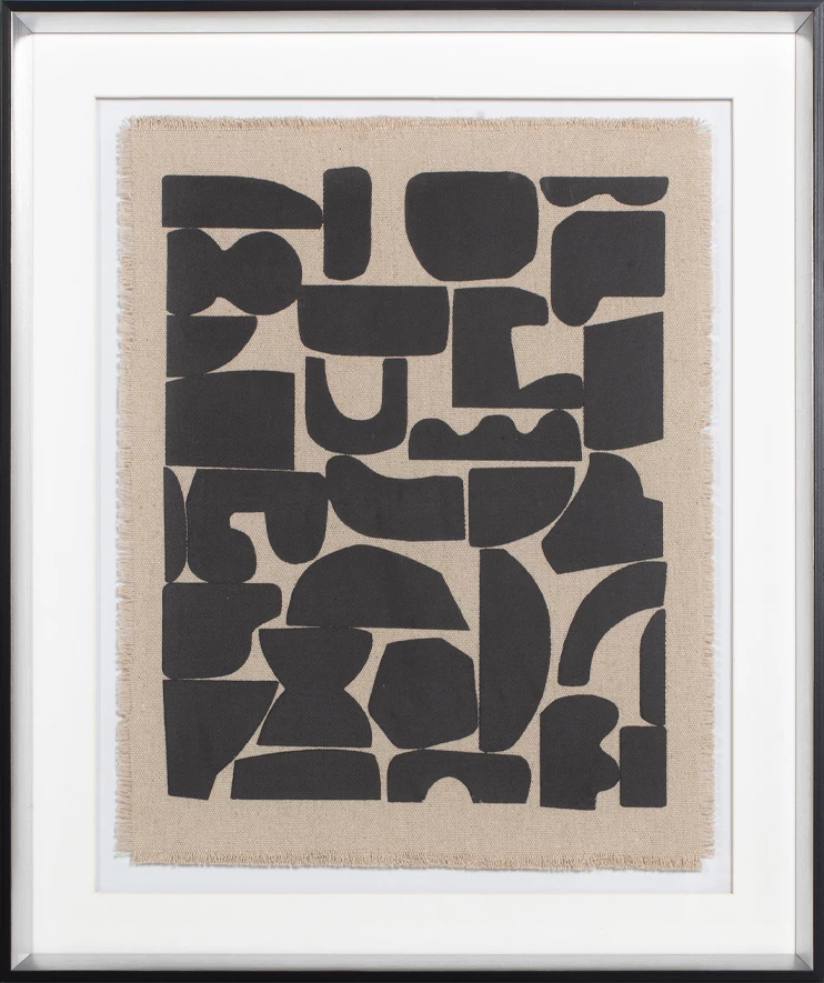 Pikturë dekorative Do More, xham, dru, e bardhë/zezë, 50x60x4cm