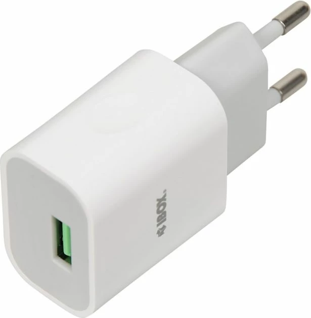 Karikues muri iBox C-41 me USB 2A dhe kabllo microUSB, i bardhë