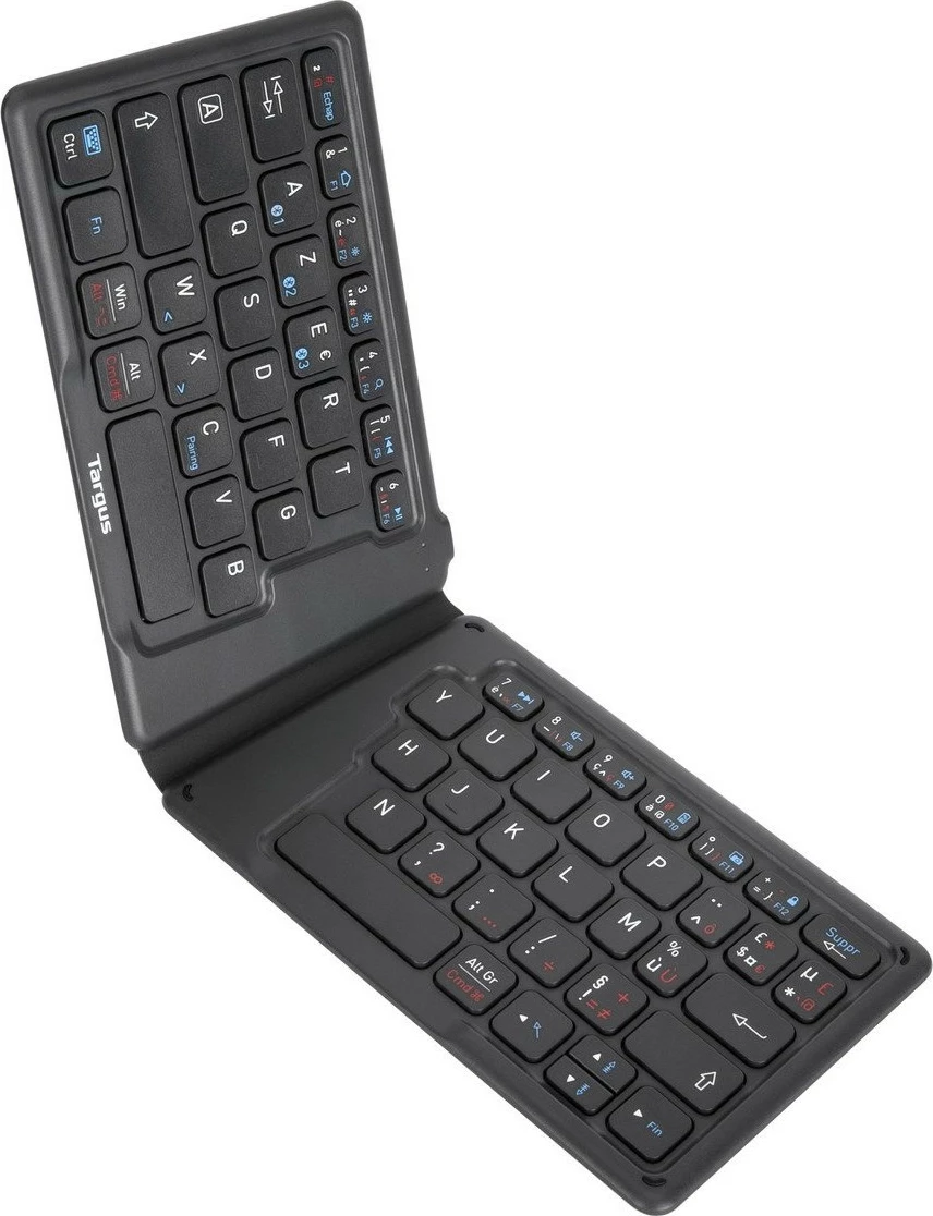 Tastierë portabile Targus Anti Microbial Folding, mini, Bluetooth, AZERTY, e zezë