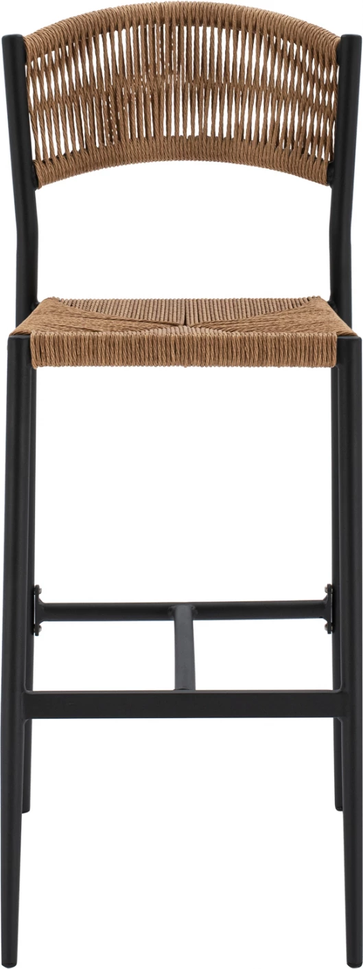 Karrige për bar alumini, ngjyrë qymyr, me litar PE, bezhë, FH5789.02, 45.5x56x111 cm