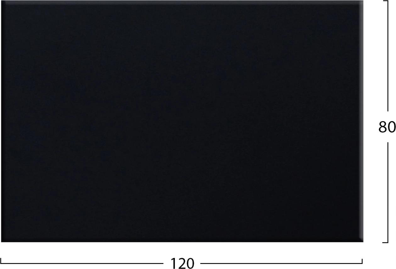 Sipërfaqe tavoline Werzalit, 120x80x3.5 cm, ngjyrë e zezë, FH5630.01 6