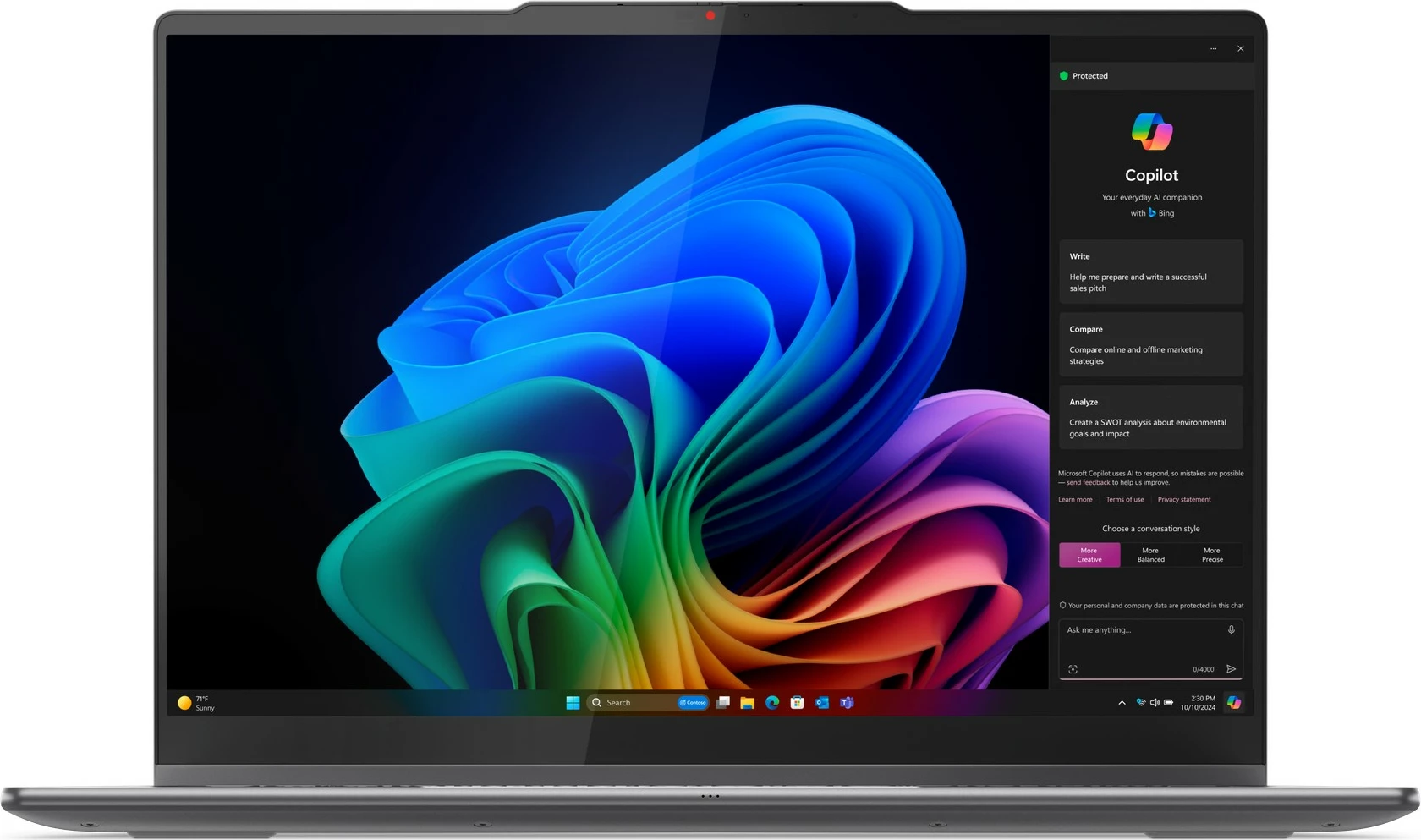 Laptop Lenovo Yoga 7 2-in-1 14ILL10, 14" OLED 2.8K, Ultra 7 256V, 16GB/1TB SSD, Win11, gri