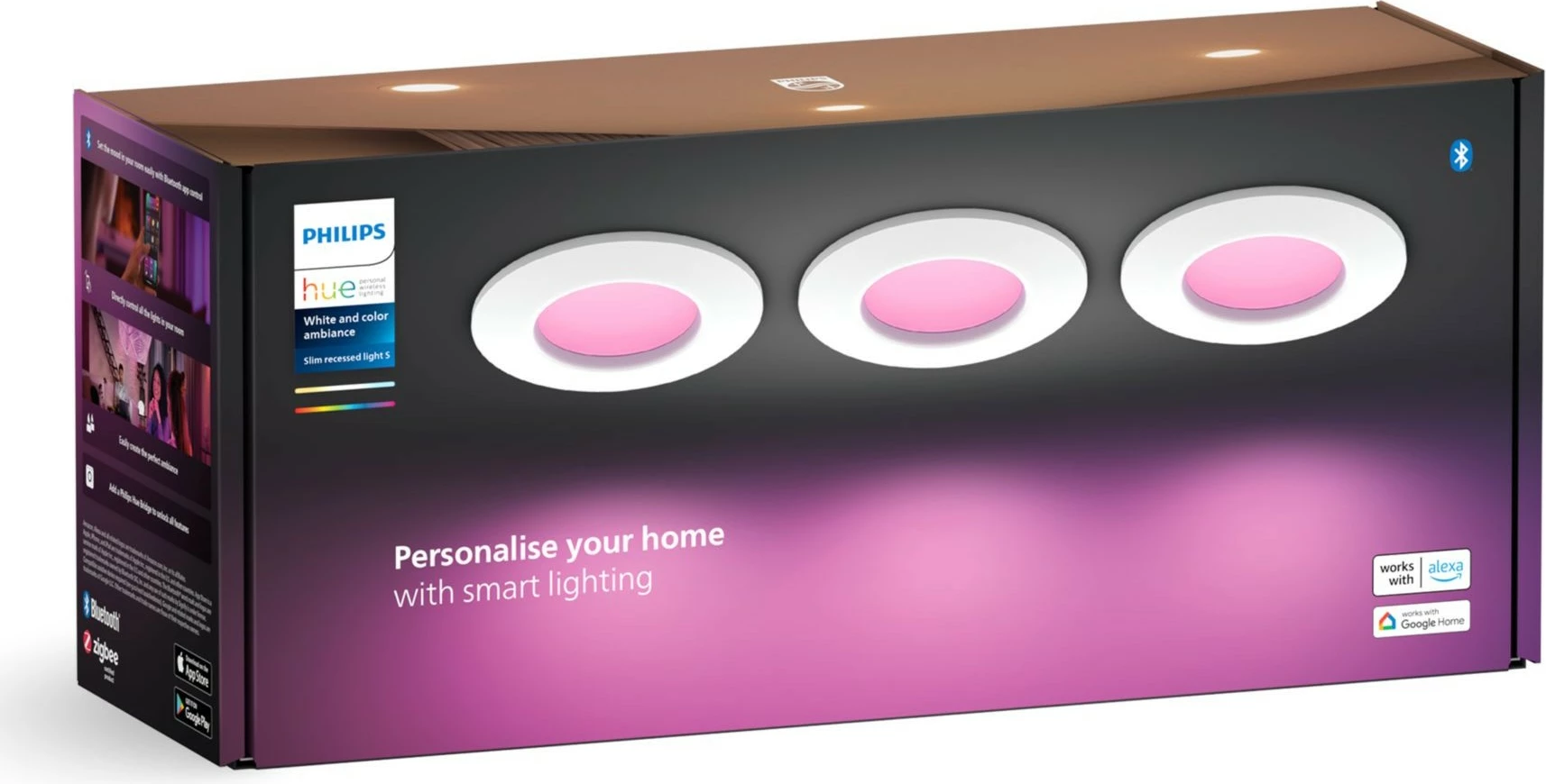 Dritë e futur Philips Hue 929003712102, LED, 1000 lm, Bardhë