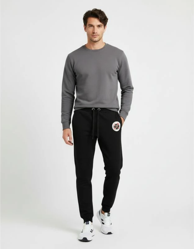 Pantallona sportive për meshkuj Geographical Norway, të zeza