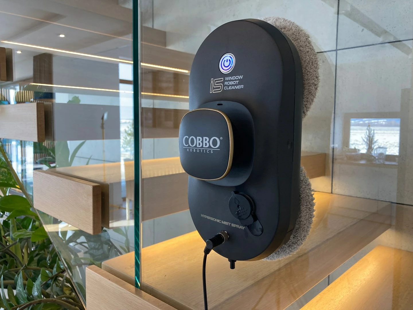 Robot pastrues dritaresh Cobbo i5, S60-8, me bateri Li-Ion, i zi