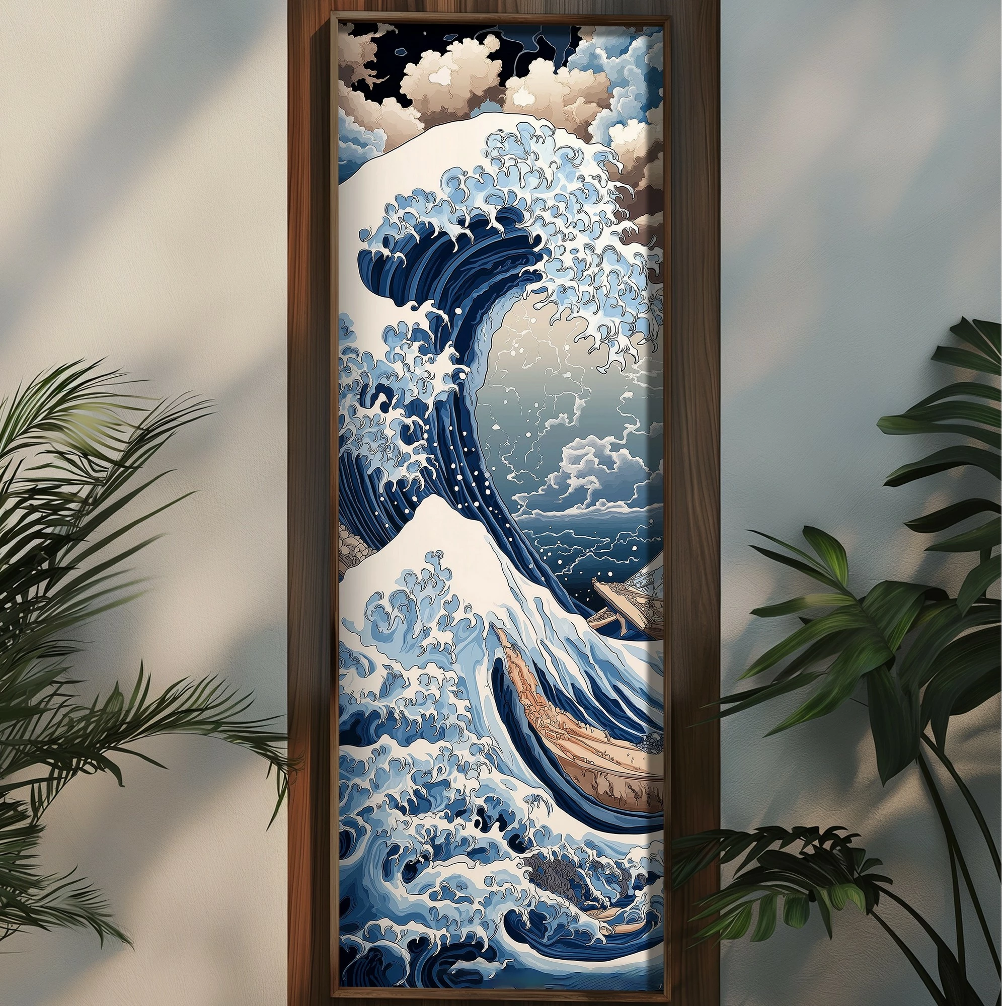 Pikturë dekorative me kornizë, MDF, Wallity, EMR097, shumëngjyrëshe, 40x120x3.5cm