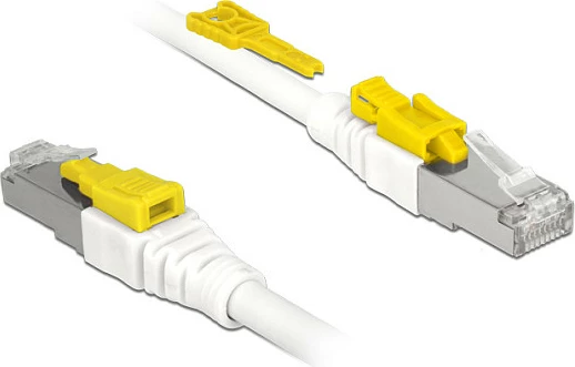 Kabllo rrjeti DeLOCK 85333 Cat6a, 3 m, RJ45 S/FTP LSZH, e bardhë