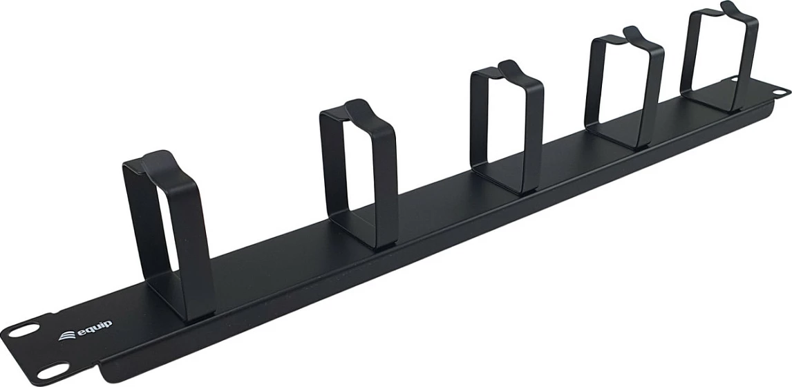 Panel menaxhimi kabllove Equip 19" 1U, 5 unaza, i zi