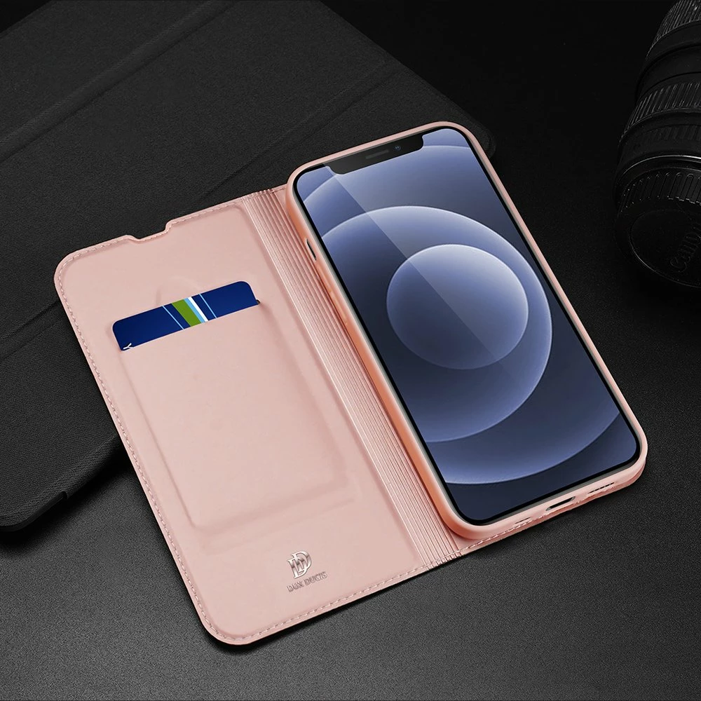 Mbështjellës Dux Ducis Skin Pro Bookcase për iPhone 13 mini, ari