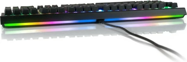 Tastierë mekanike Sharkoon SKILLER SGK40, RGB LED, Full-size, E zezë