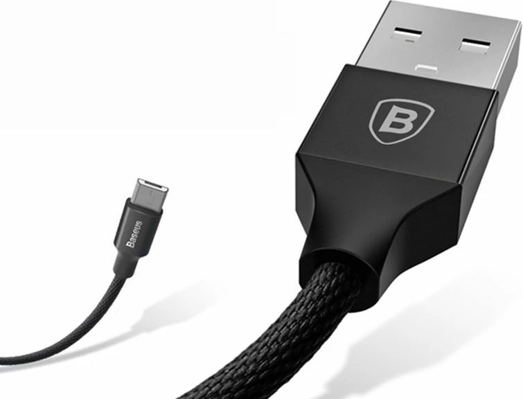 Kabllo USB-A në microUSB Baseus Yiven CAMYW-B01 1.5 m 2A USB 2.0 e zezë