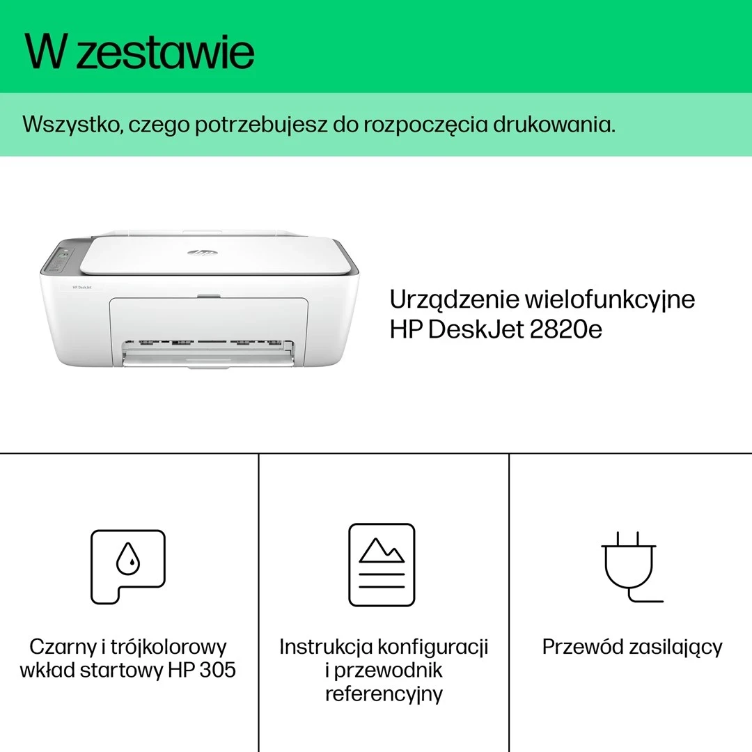 Printer HP DeskJet 2820e, Gri