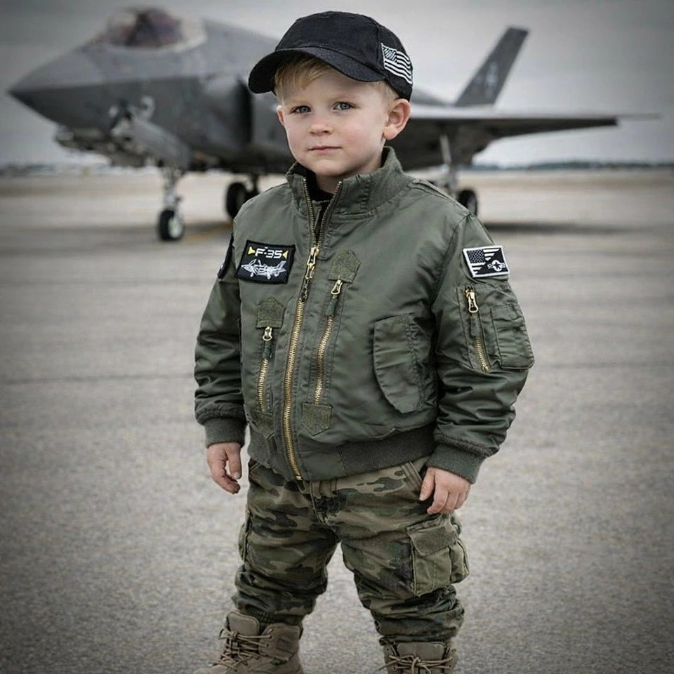Xhaketë Për Fëmijë Fostex Garments Kids F-35 Flight Jacket