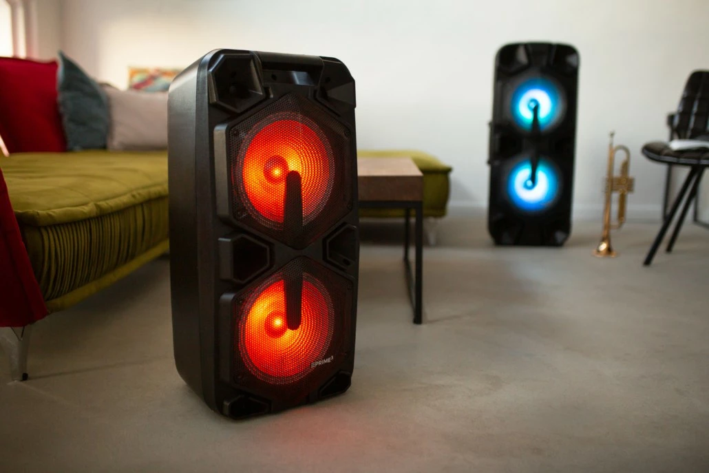 Altaparlant karaoke PRIME3 APA20 me Bluetooth, 8000W, mikrofon wireless, i zi