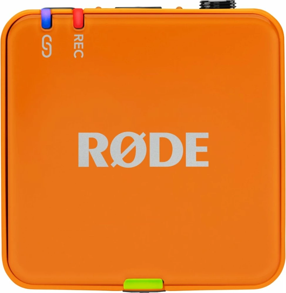 Mikrofon wireless Rode Wireless GO III (WIGOGEN3ORA), dual-channel, 32-bit float, 32 GB, USB-C/3.5 mm, orange, set 3 copë