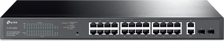 Switch Smart TP-Link, 28 porte, i zi