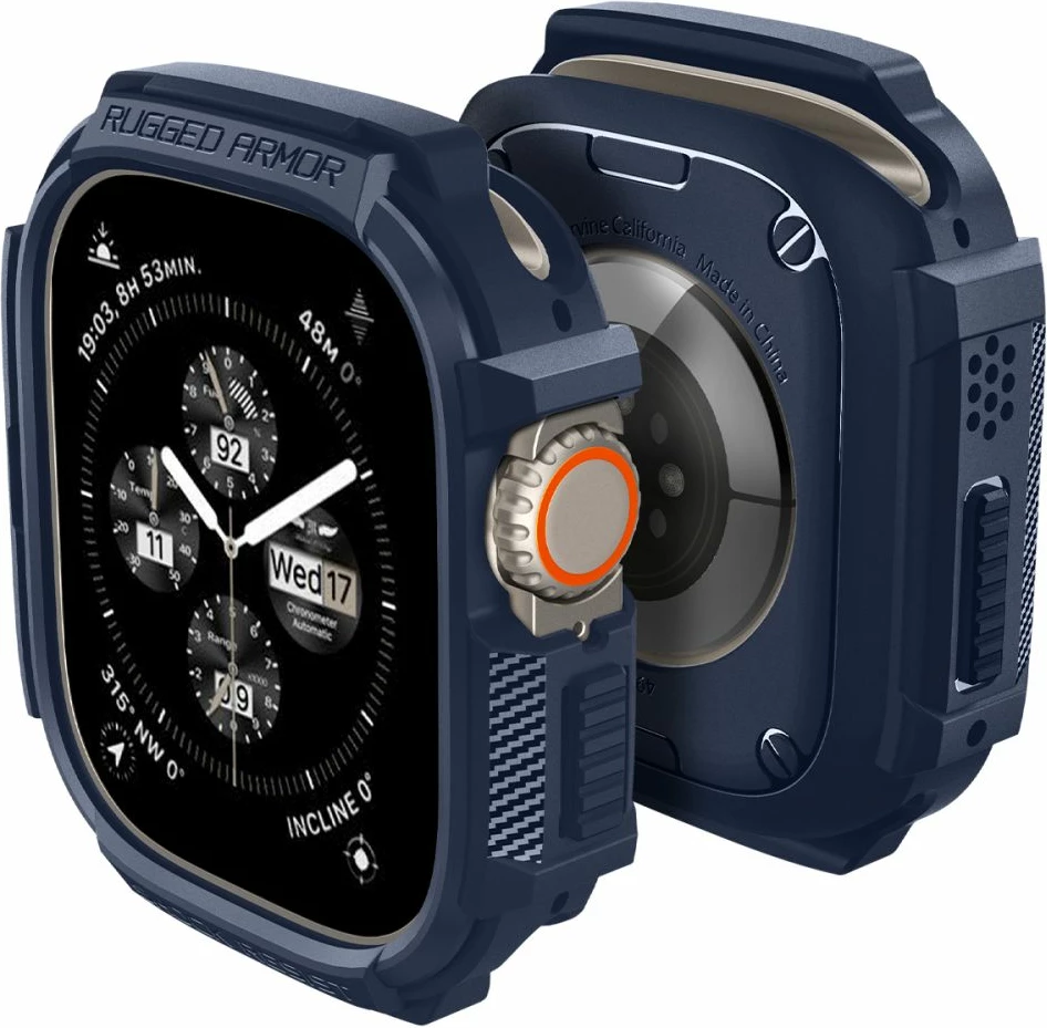 Mbështjellës Spigen Rugged Armor për Apple Watch Ultra 49mm, Navy Blue