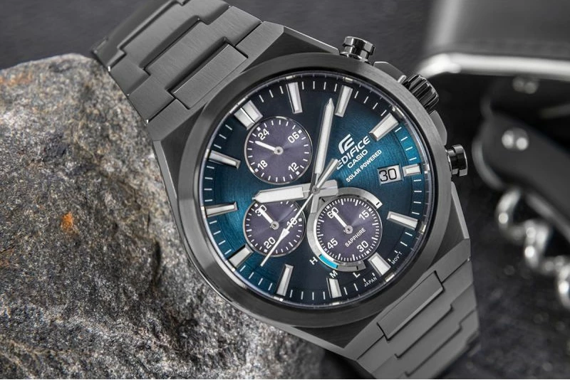 Orë dore për meshkuj Casio Edifice, argjendtë