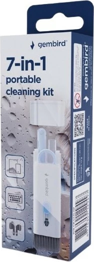 Set pastrimi 7-në-1 Gembird CK-LCD-07, për pajisje elektronike, i bardhë