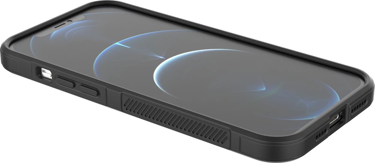 Mbështjellës Hurtel Magic Shield Case për iPhone 12 Pro Max, fleksibil, i blinduar, Kaltër e errët