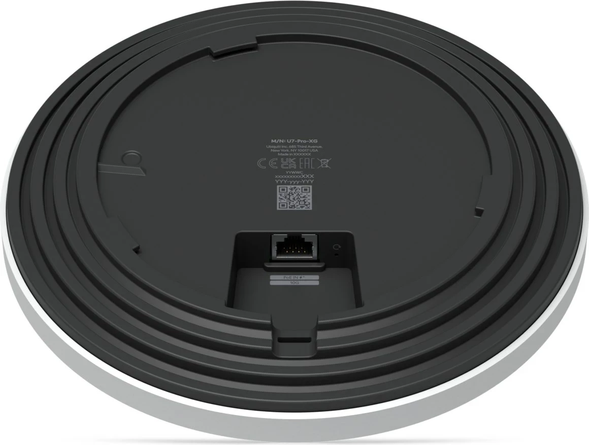 Access point Ubiquiti U7 Pro XG, 5800 Mbit/s, PoE+, Bardhë