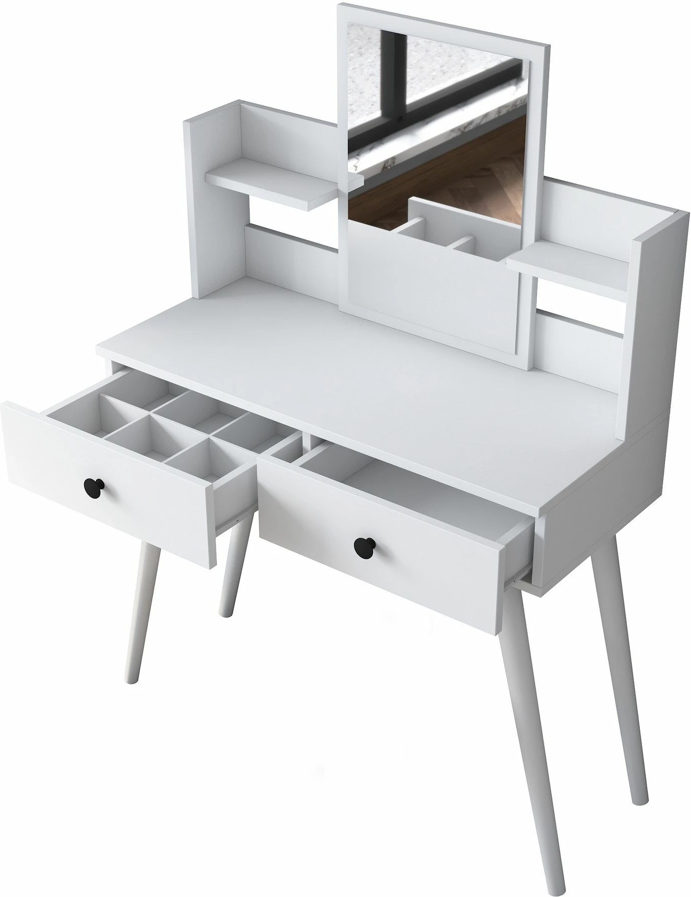 Tavolinë grimi Hanah Home, BJ102 - 2232, e bardhë