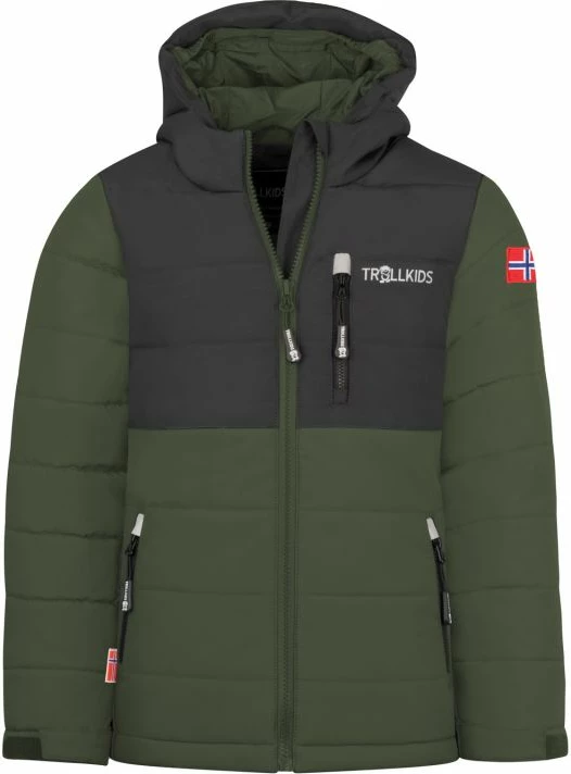 Jakne për fëmijë Trollkids, e gjelbër