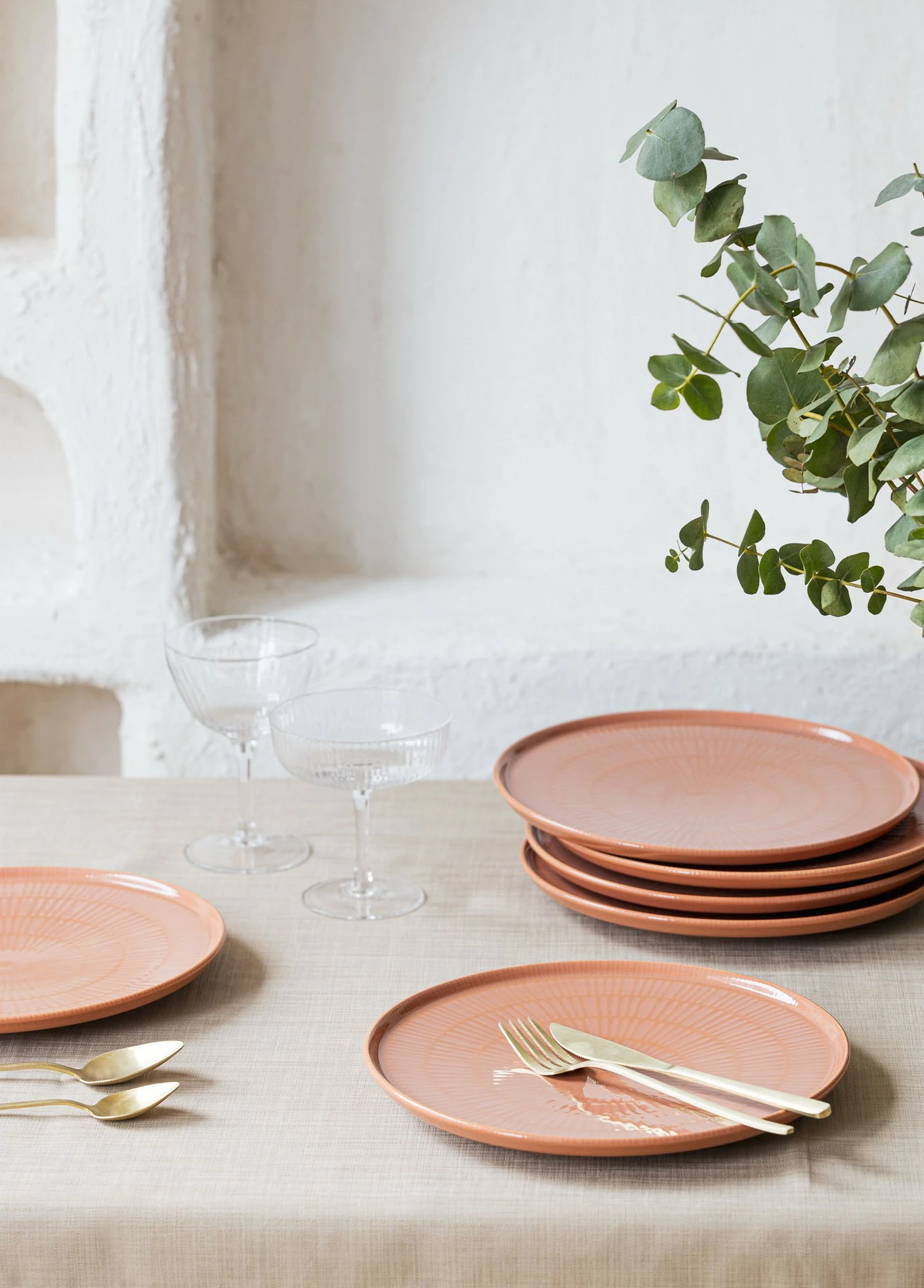 Set për servim torte (6 copë), Hermia, salmon, NON0027