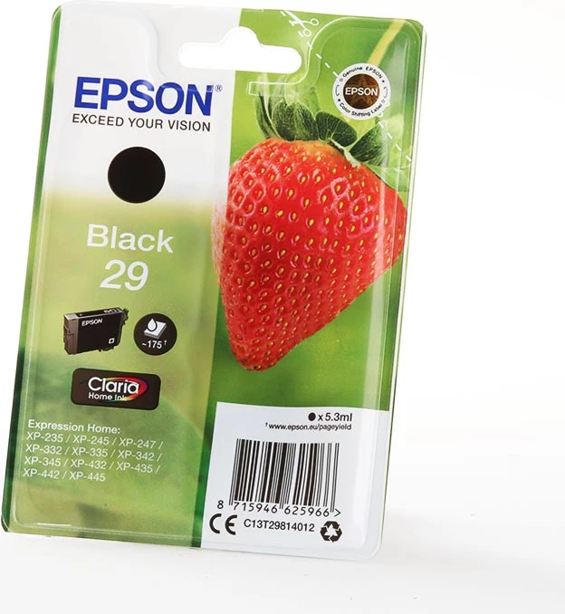 Patron boje, Epson, 29 / C13T29814012, 5.3 ml, ~175 faqe, e zezë