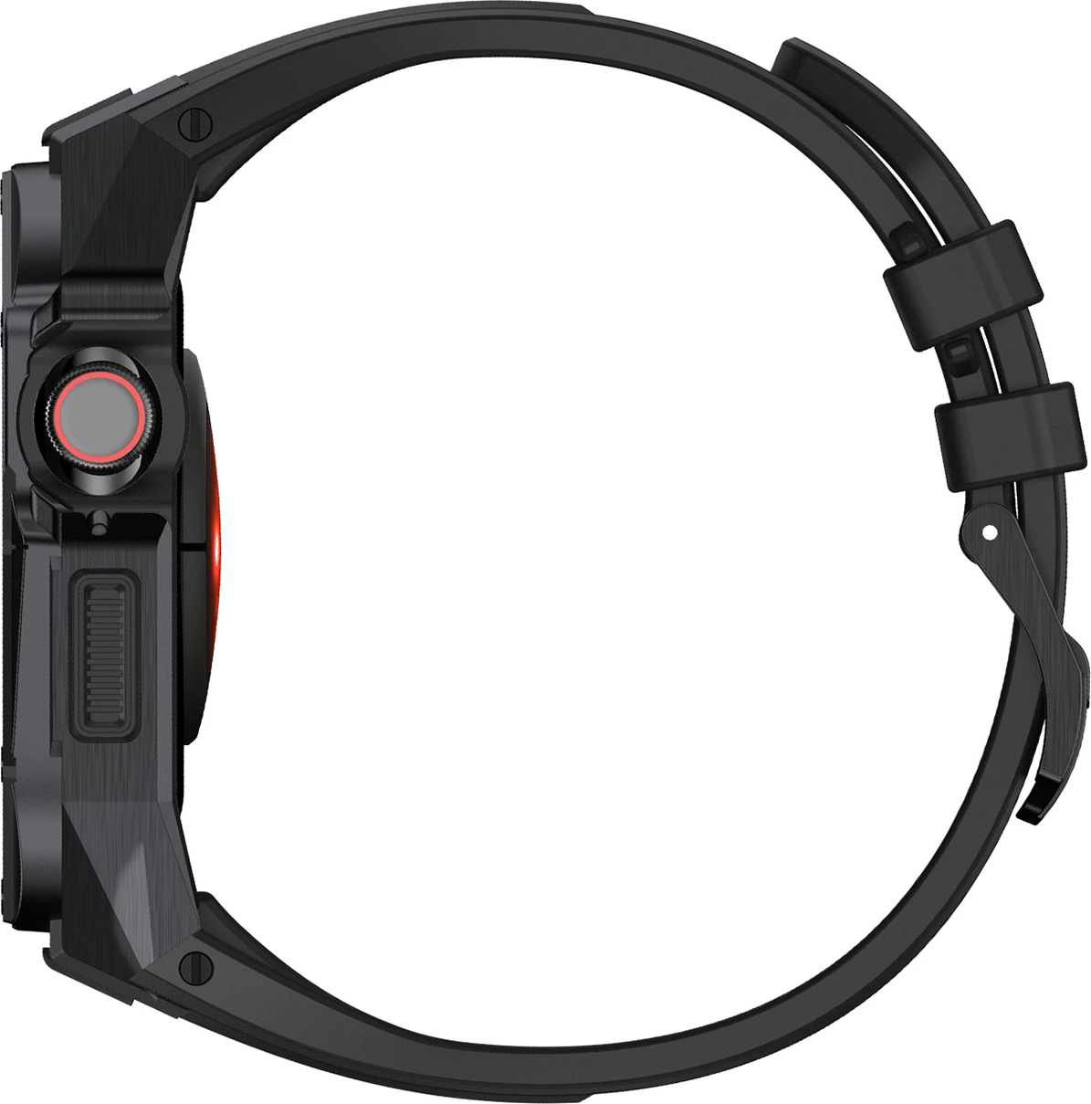 Mbështjellës Kingxbar CYF140 për Apple Watch SE/6/5/4 44mm, çelik inoks me rrip, argjend