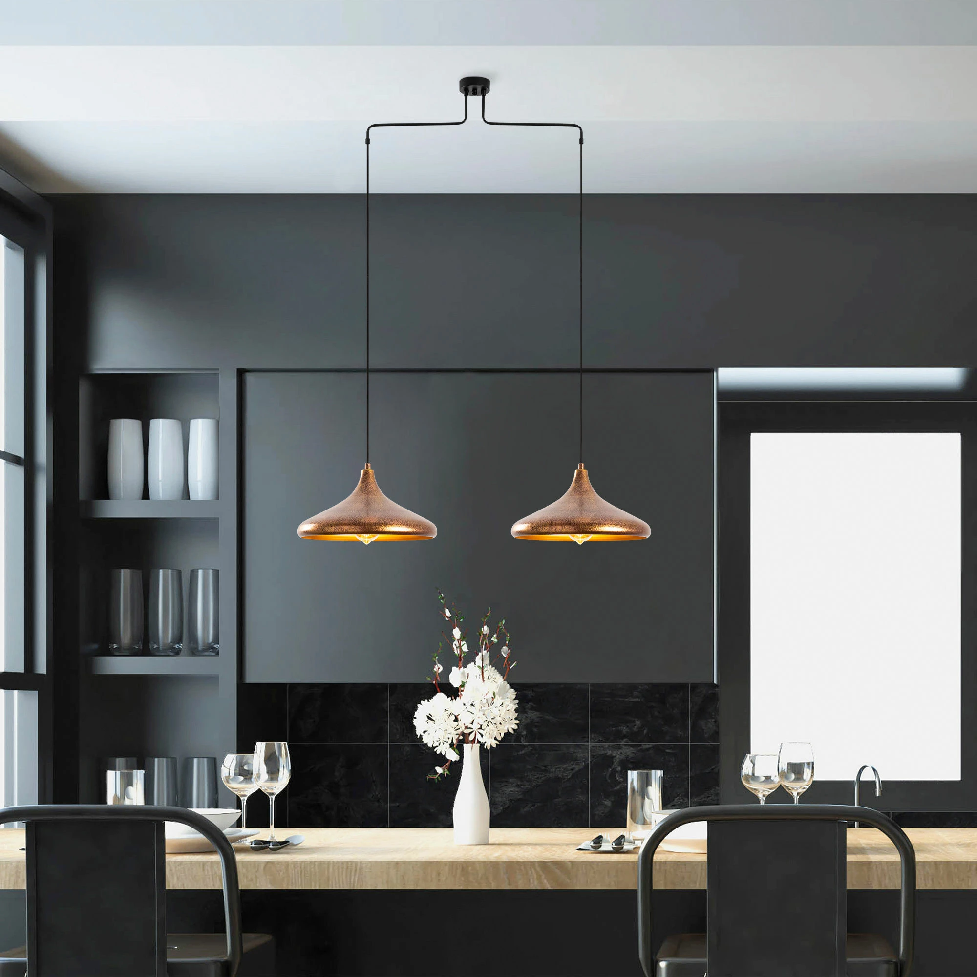Llambë tavani Opviq, Barek, patinë, 100x35x132 cm