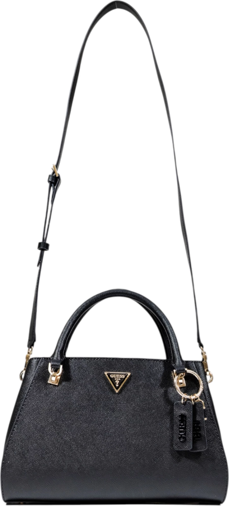 Çantë dore Guess Noelle II Luxury Satchel HWZG96 72070, e zezë