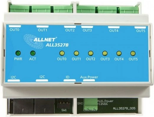 Pajisje elektrike ALLNET ALL3527B, 12 V, 250 V, 10 A, Blu/Bardhë