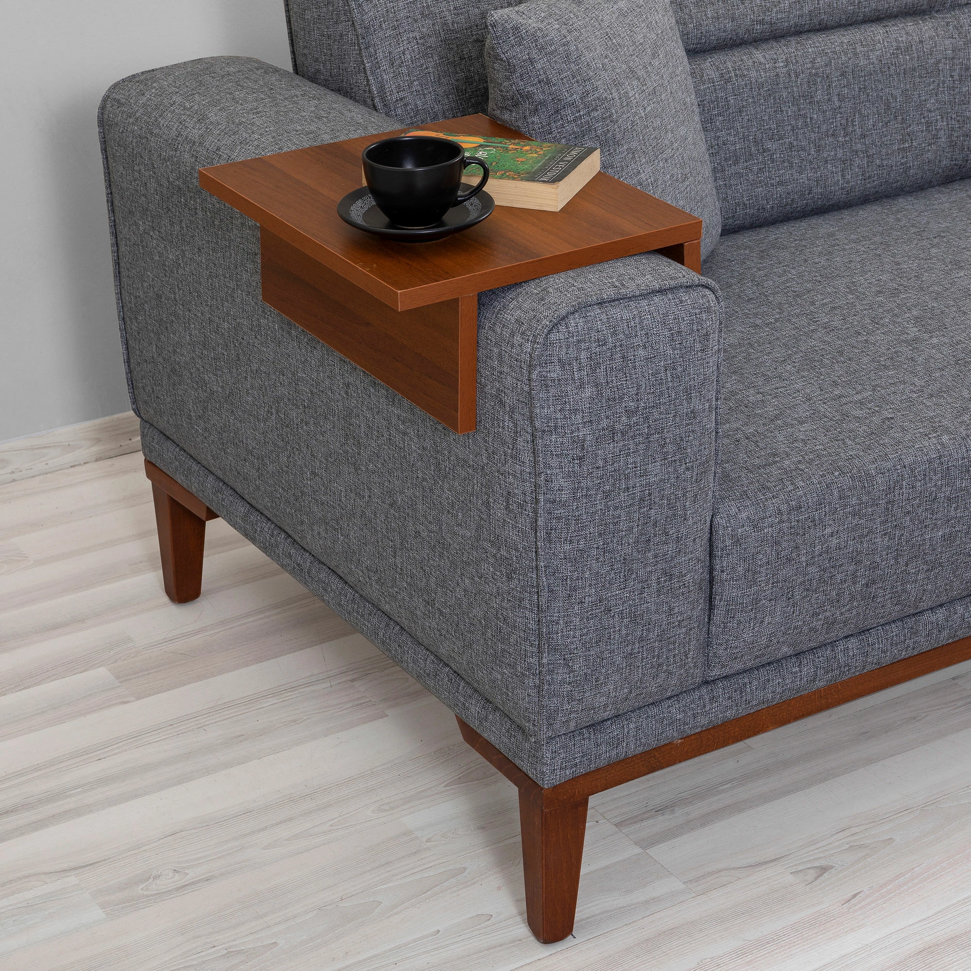 Set divan-krevat Atelier del Sofa, Liones, ngjyrë gri e errët