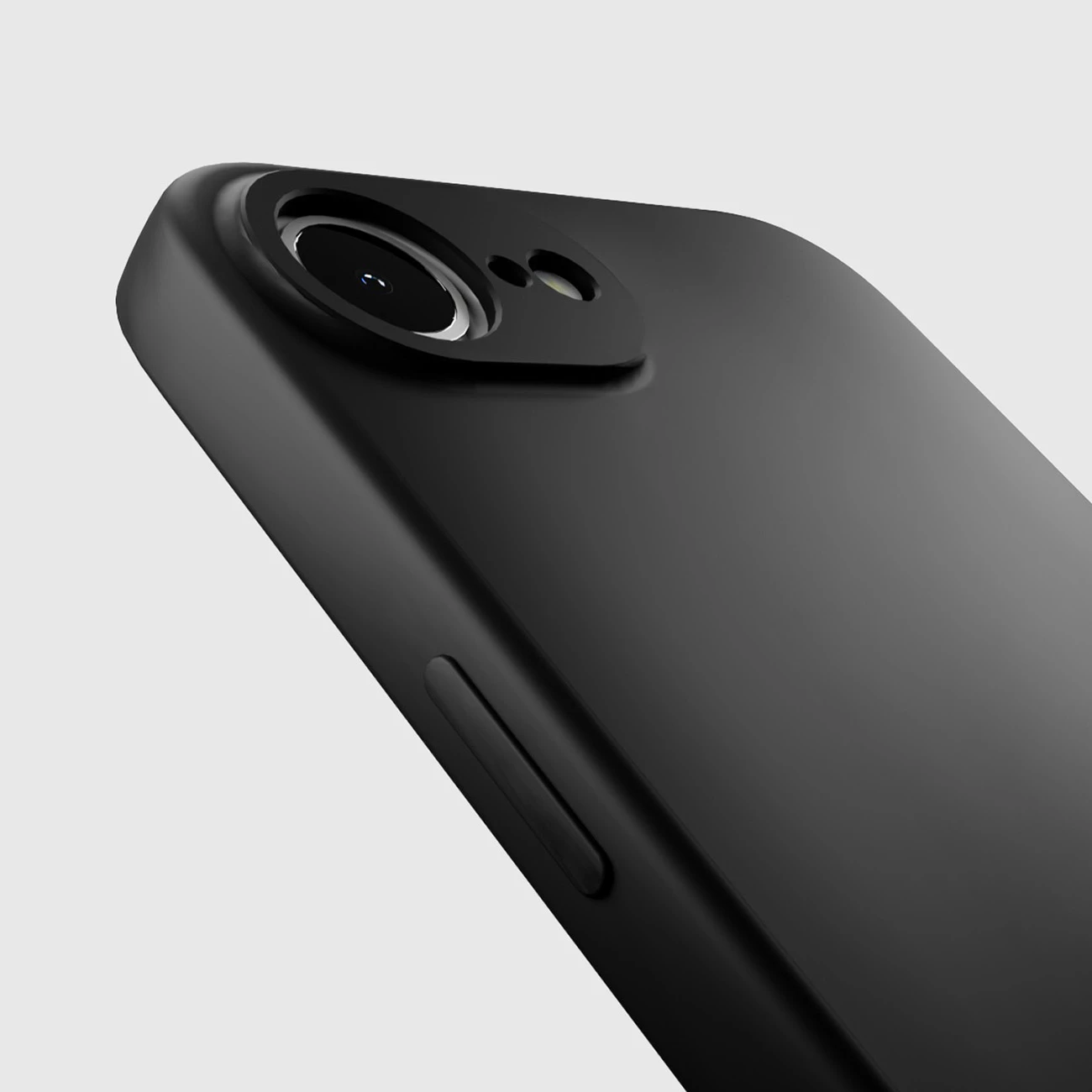 Mbështjellës telefoni SBS Instinct për iPhone 16e/17e, TPU me shtresë mikrofibre, i zi