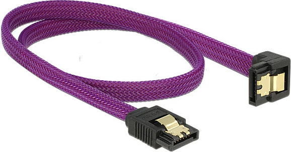 Kabllo SATA III DeLOCK 83696, 0.5 m, male/male, e purpurt