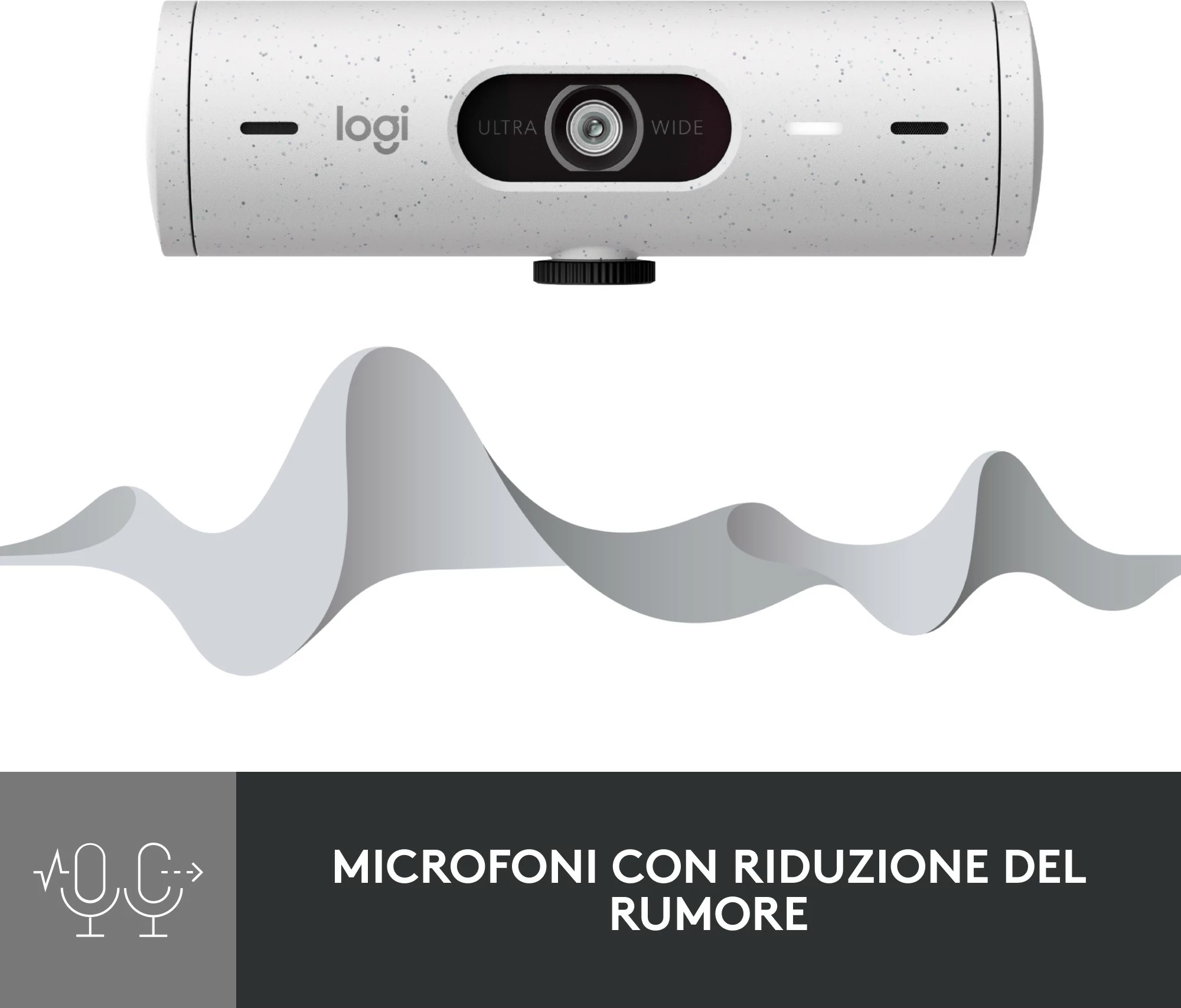 Kamerë Logitech Brio 500, Full HD, 4 MP, e bardhë