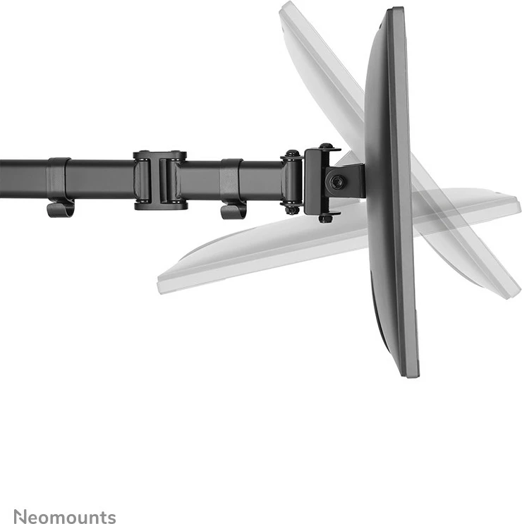 Krah monitori Neomounts NM-D135BLACK, për tavolinë, 10-27 inç, rregullim lartësie, ngjyrë e zezë