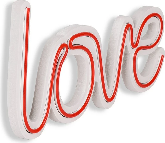 Dritë dekorative LED plastike, 'love', e kuqe
