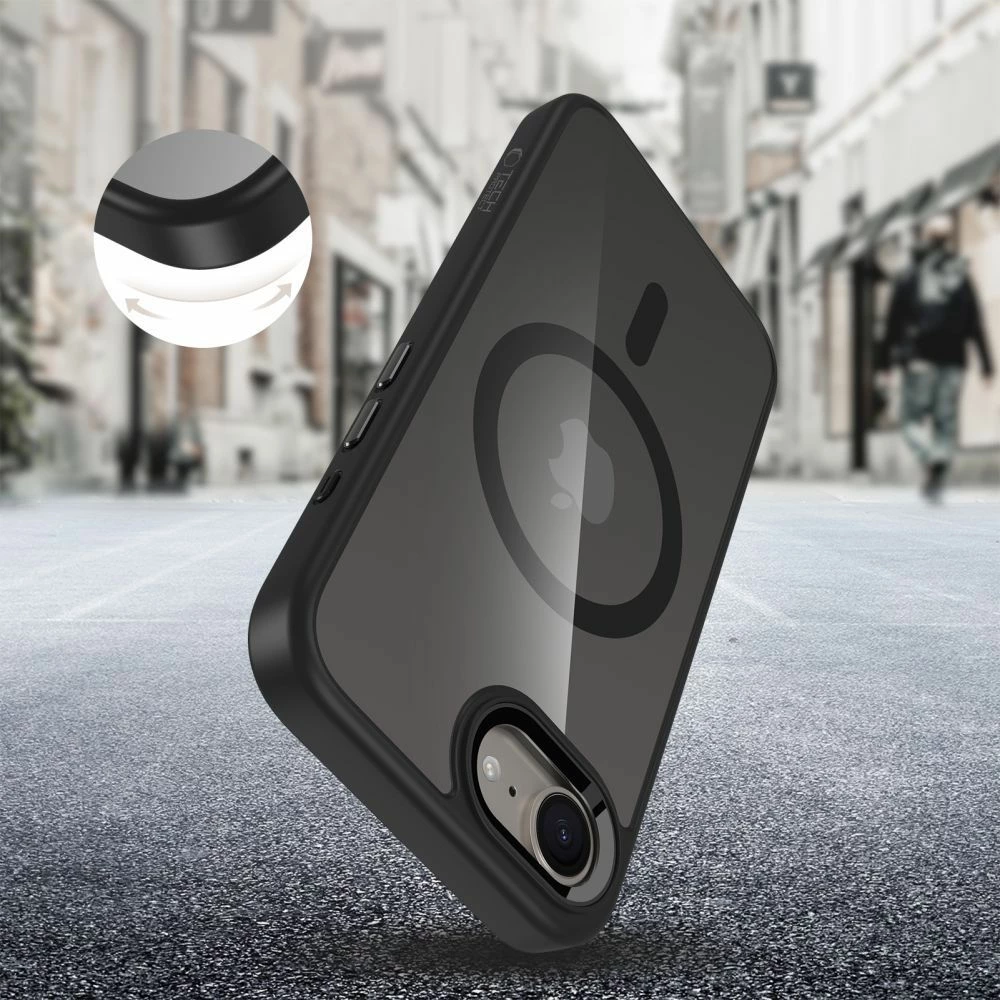 Mbështjellës Tech-Protect MagMat MagSafe për Nothing Phone 3A, Transparent-Zi