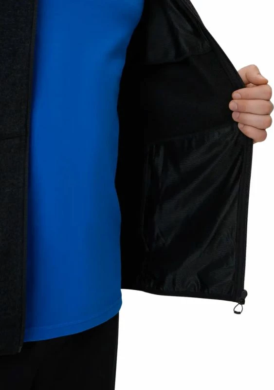 Jakne fleece për meshkuj 4F M443, e zezë melange