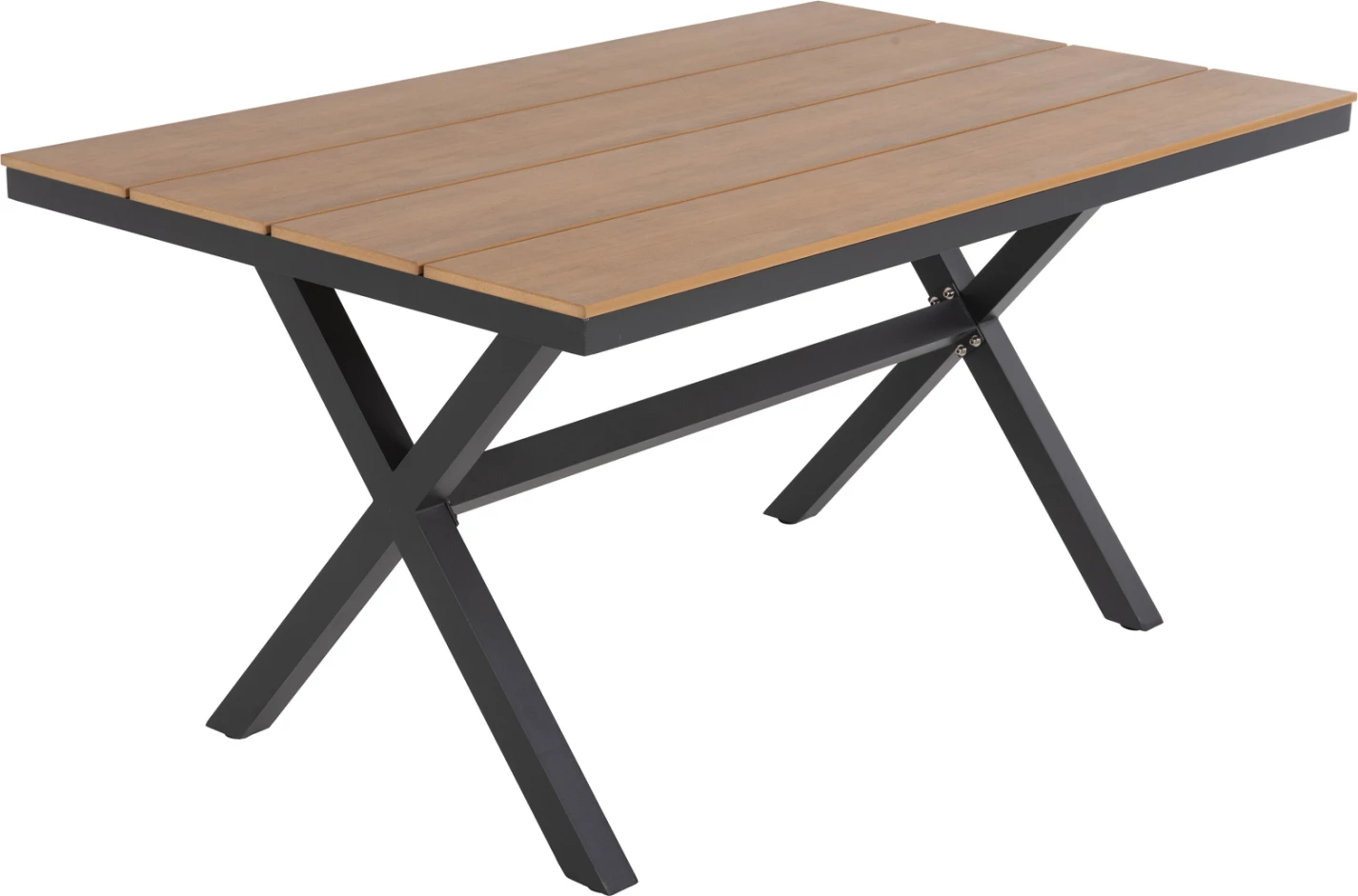 Tavolinë drejtkëndore alumini, ngjyrë antracit, FH6037.01, 150x89.5x73H