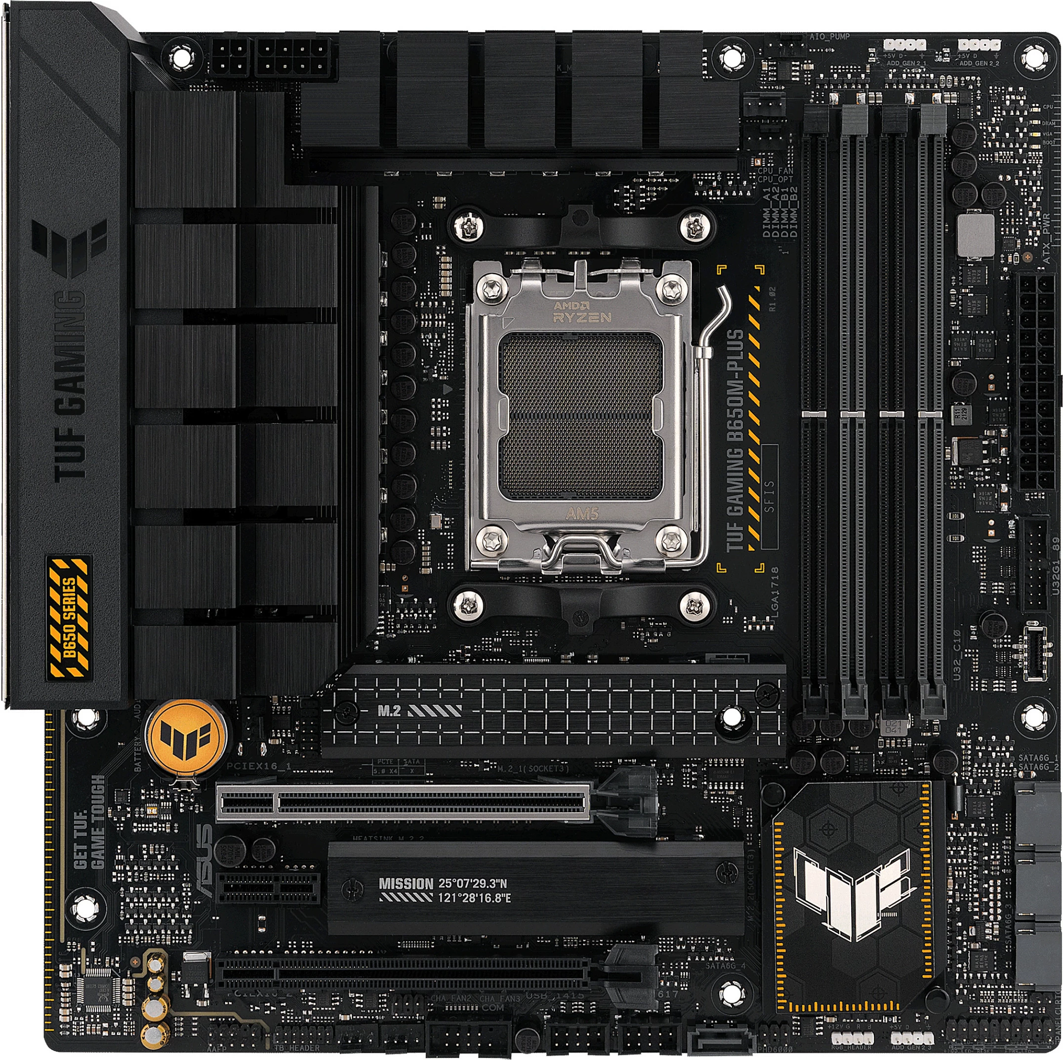 Pllakë amë ASUS TUF GAMING B650M-PLUS, AMD, Socket AM5, DDR5-SDRAM, 128 GB