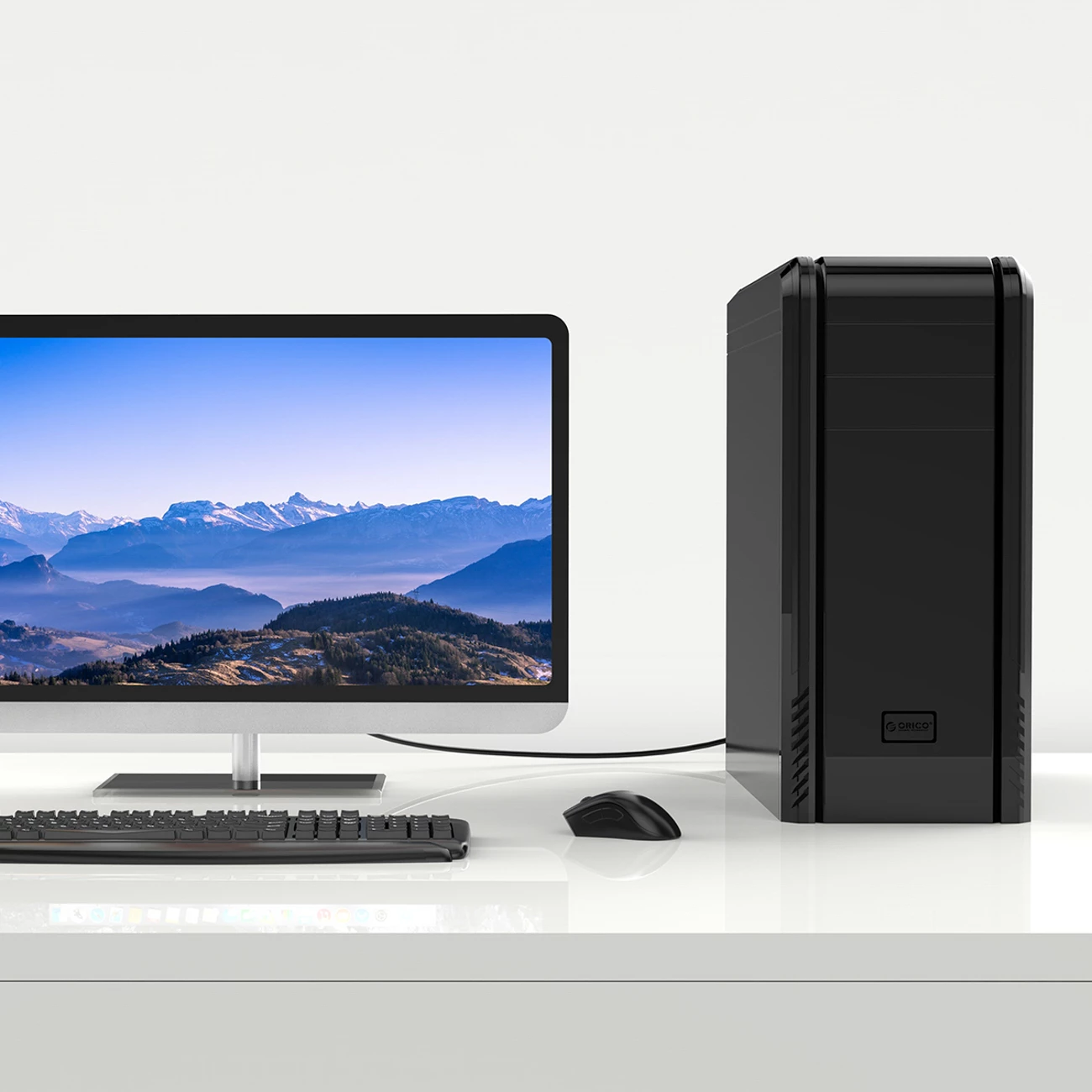 Kabllo adapter DVI në VGA Orico XD-DITV 5 m Full HD, e zezë