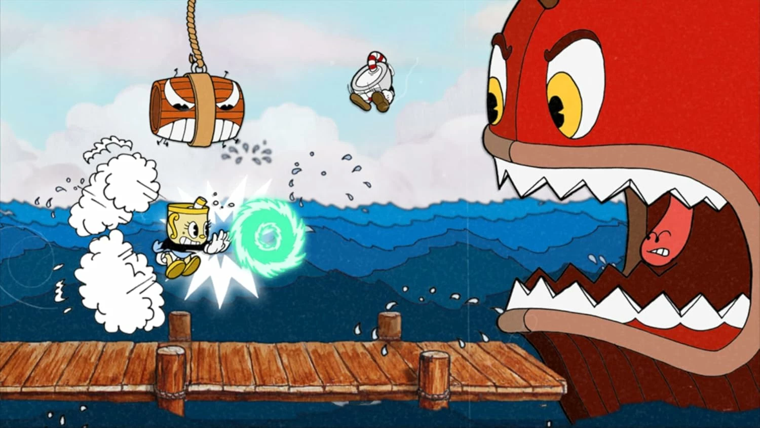 Lojë Nintendo Switch iam8bit Cuphead, PEGI 7, përfshin The Delicious Last Course