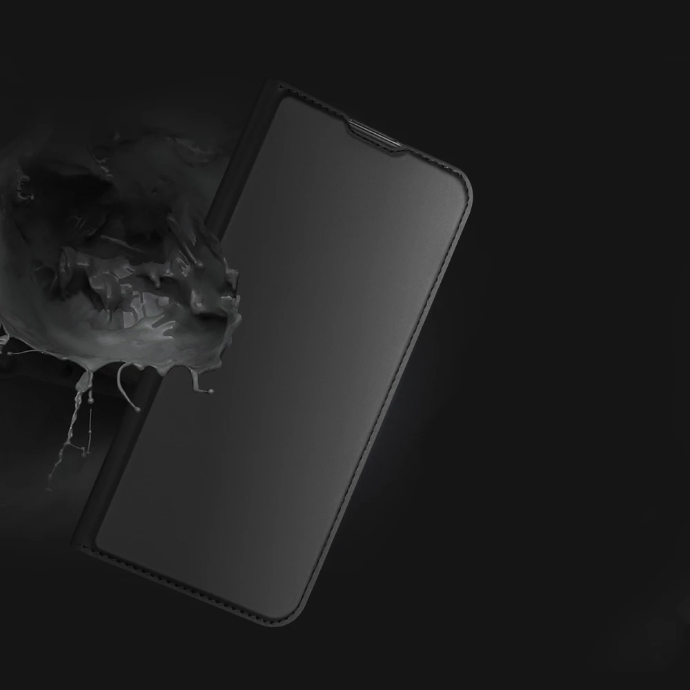 Mbështjellës Dux Ducis Skin Pro për Vivo V23e, me kapak, xhep kartelash dhe mbajtëse, e zezë