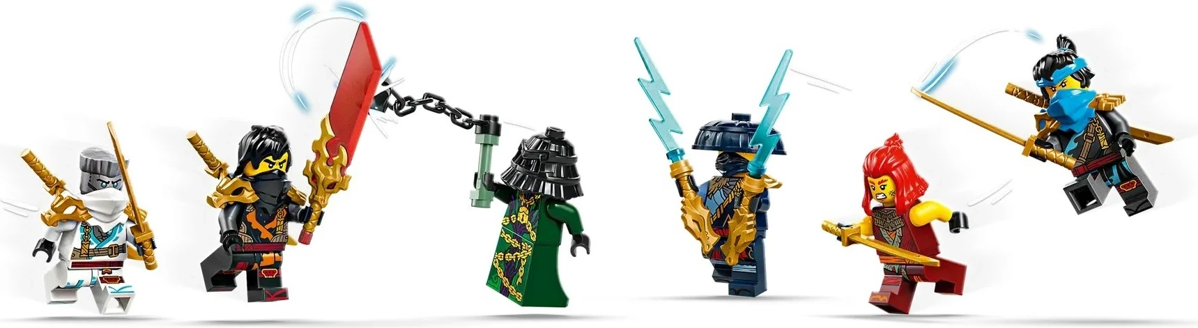 Set LEGO NINJAGO The Temple Bounty 71848 me 6 minifigura