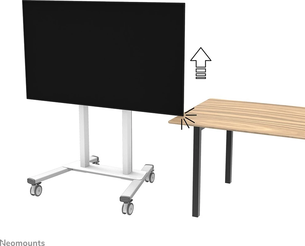 Karrocë TV Neomounts FL55-875WH1, motorike, për ekrane 55-100 inç, e bardhë
