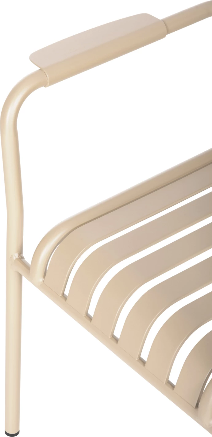 Karrige alumini RACHEL, ngjyrë shampanjë, FH6088.04, 63x58x85H cm